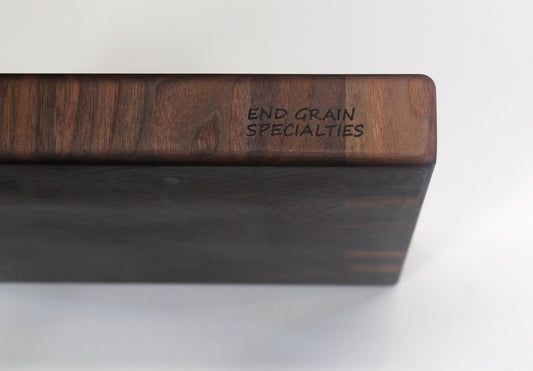 End Grain Black Walnut 15" X 14 3/4" X 2"