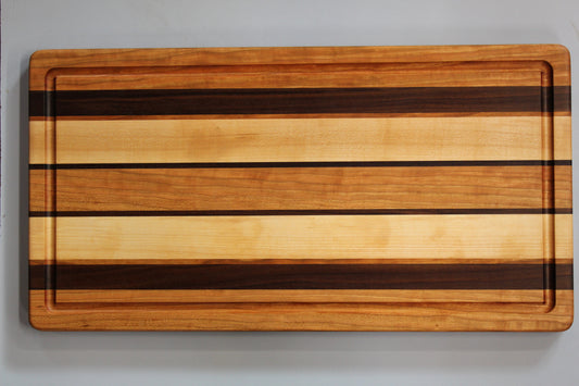 Cherry, Walnut and Hard Maple Edge Grain Cutting Board