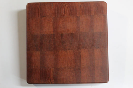 End Grain Sapele Cutting Board