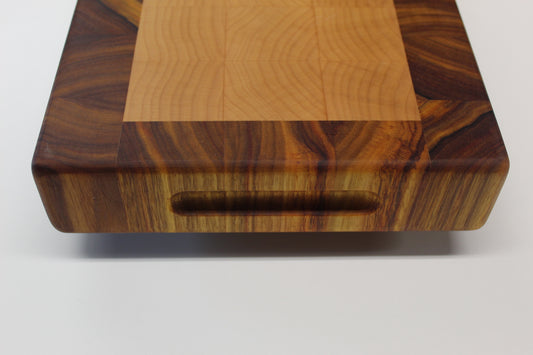 End Grain Maple with Canarywood Border