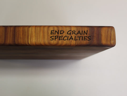 End Grain Canarywood 15"X14"X1 1/2"