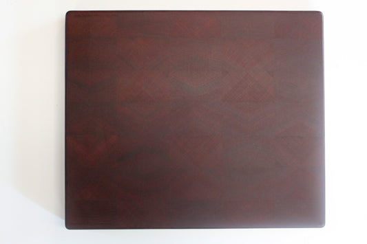 Sapele End Grain Cutting Board 14 1/2"X12"X1 1/2"