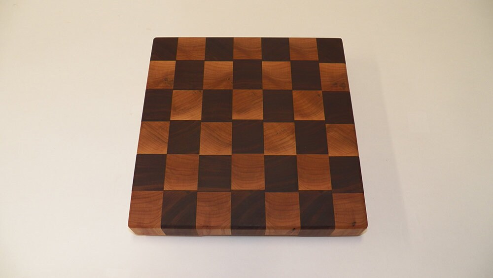 Hard Maple and Black Walnut End Grain Cutting Board