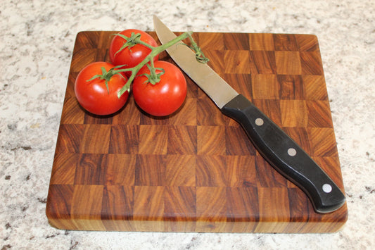 Canarywood End Grain Cutting Board Chopping Block